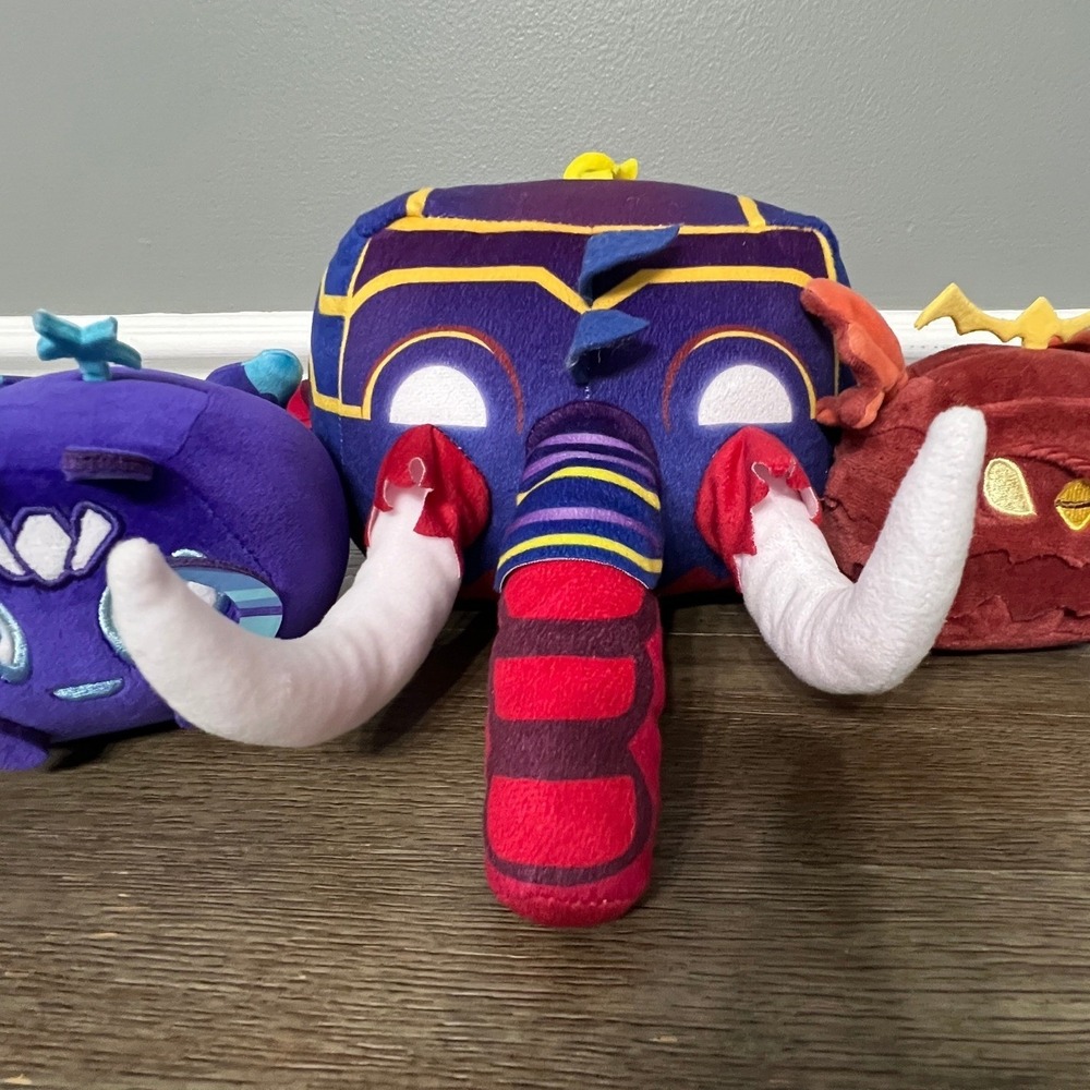 Block Fruits Gummy Robot Plush Set of 5 - Picture 3 of 7